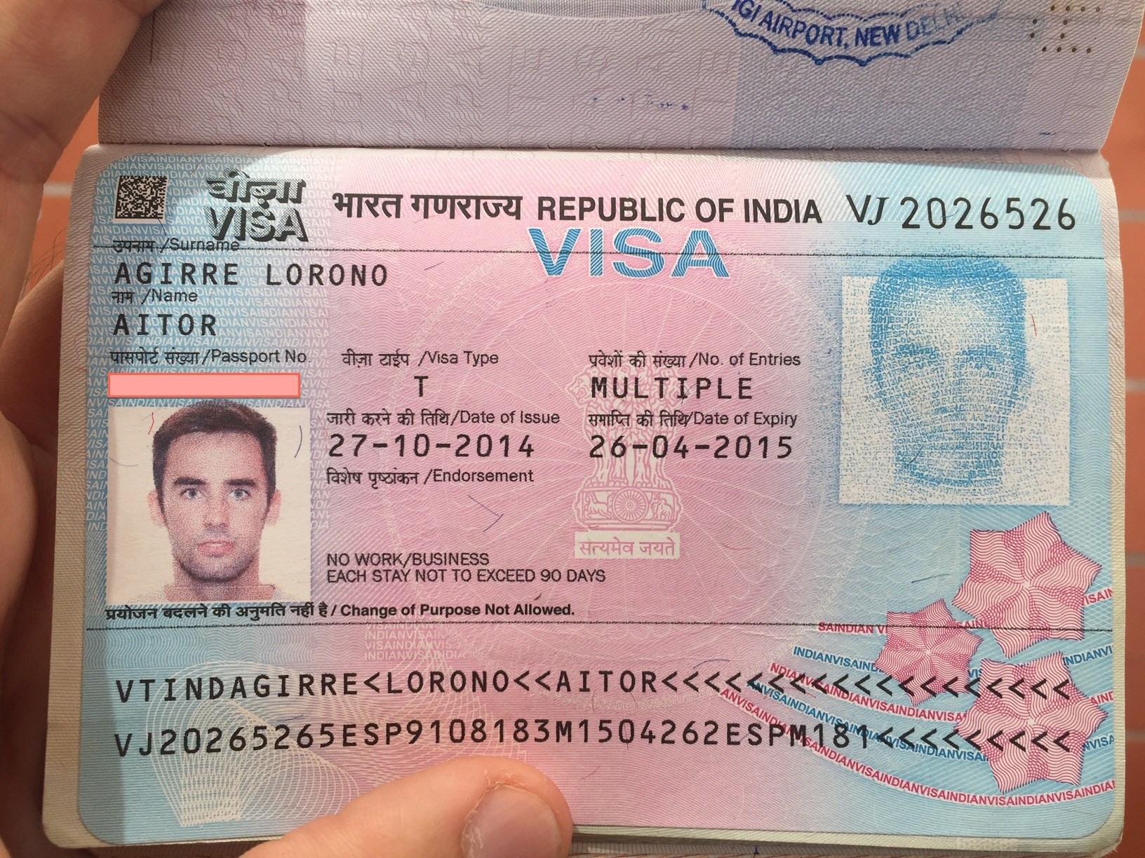 виза в индию какое